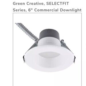 GREEN CREATIVE TITANIUM SELECTFIT SERIES 6” CCT LED SELECTFIT ADJUSTABLE LUMEN